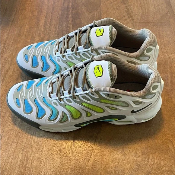 Nike Air Max Plus Tn Kahki Blue Neon - Picture 2 of 7